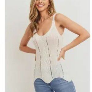 Nordstrom White Sleeveless Top